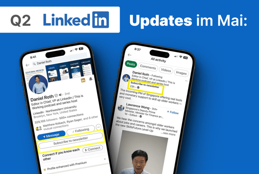 LinkedIn Newsletter neue Funktion